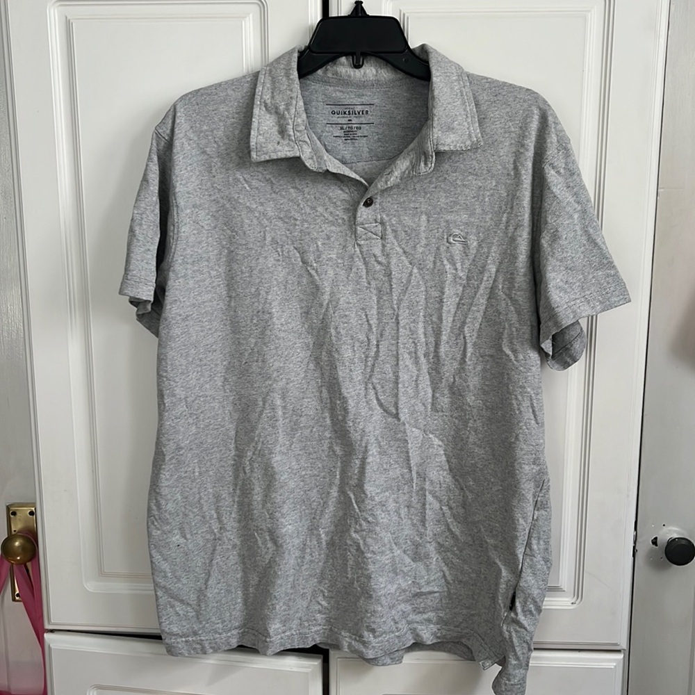 Quiksilver XL gray men’s polo